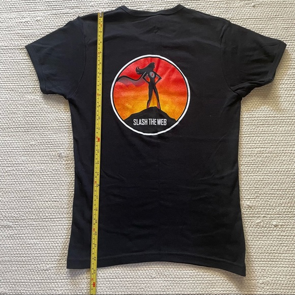 NWT American Apparel Blekko Black Cotton Crew Neck T-Shirt Size L - Picture 5 of 6